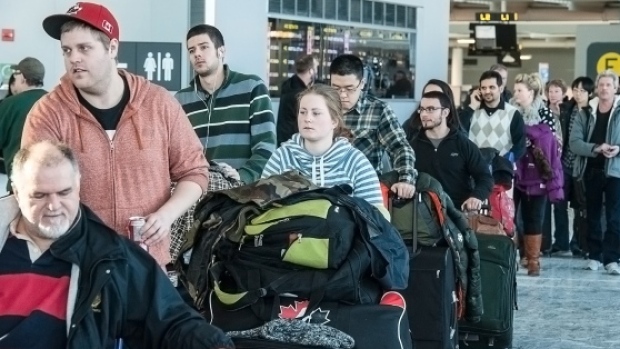 Toronto and Montreal airports have different reasons for refusing to run an ad promoting a company that fights for compensation for air passengers. 
