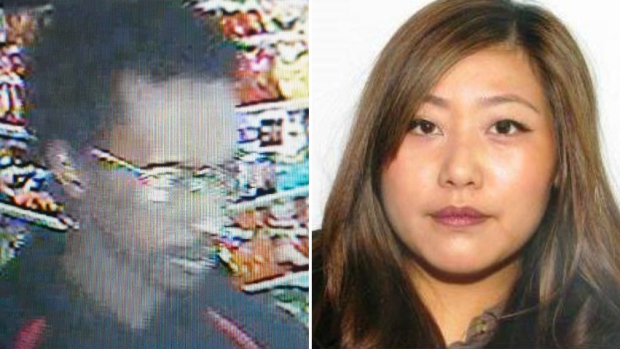Detectives want to question Yu Chieh Liao, right, also known as Diana Liao, who may be travelling with this man, who is unknown to police.