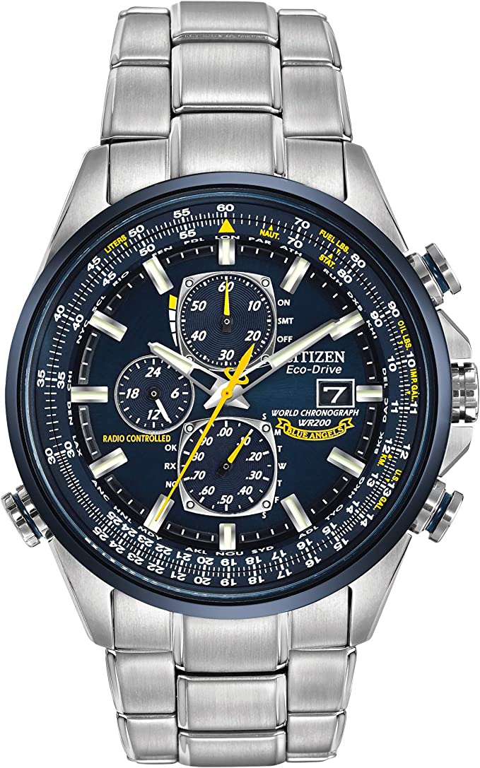 西铁城男士 AT8020-54L“蓝色天使手表”$389.82