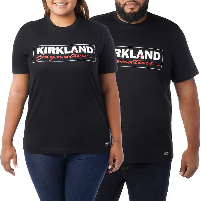 Kirkland Signature Unisex T 恤 - 12.97 加元（灰色、白色、黑色） - 所有尺码。