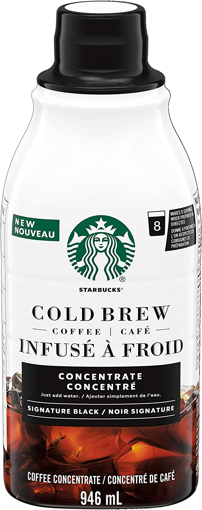 Starbucks Cold Brew Coffee Concentrate,Signature Black,946 毫升 6.99