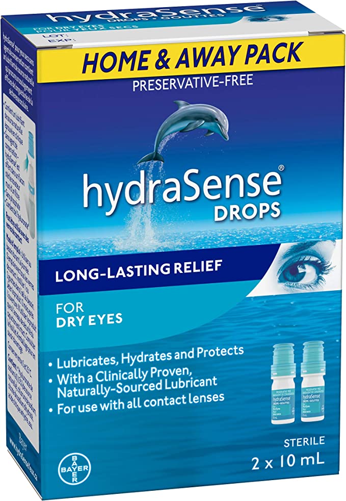 HydraSense 滴眼液双包装(2 x 10 毫升) - 13.98 加元