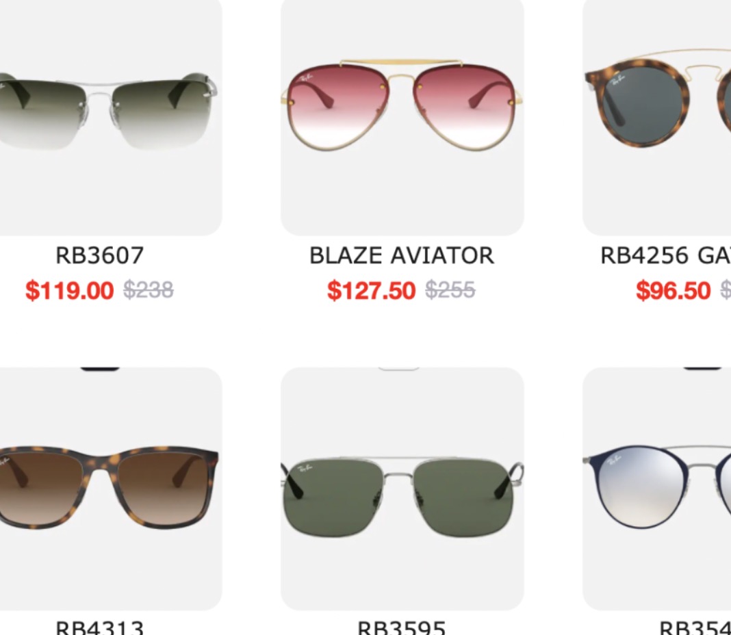 Ray-Ban墨镜低至5折 超多爆款低于$100!