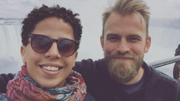 After she was spat on by a man, Anna Salgado and her partner, Joey Landreth, are speaking out against street harassment.