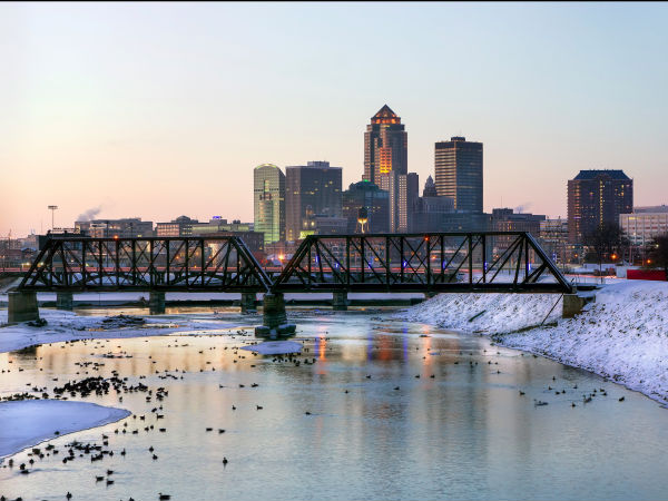 3. Des Moines, Iowa