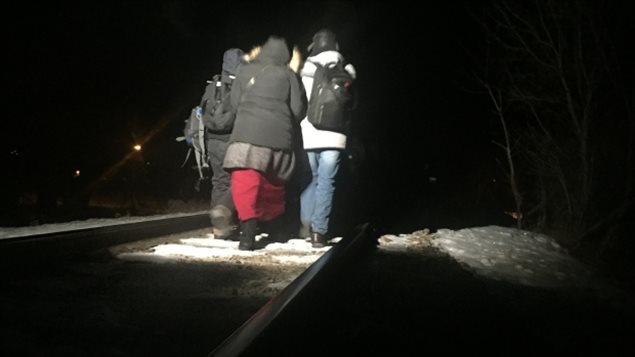 铁路线为偷渡者越境进入加拿大提供了方向