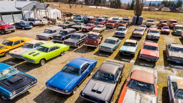 A Shuswap-area acreage is on sale with an interesting feature — more than 340 vintage cars!