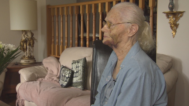 Mary Rivas, 81, says she fought back against her attacker at a Bank of Montreal in Aurora on Monday, so he won't do it to someone else. 