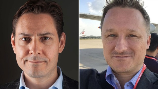 Michael Kovrig, left, Michael Spavor