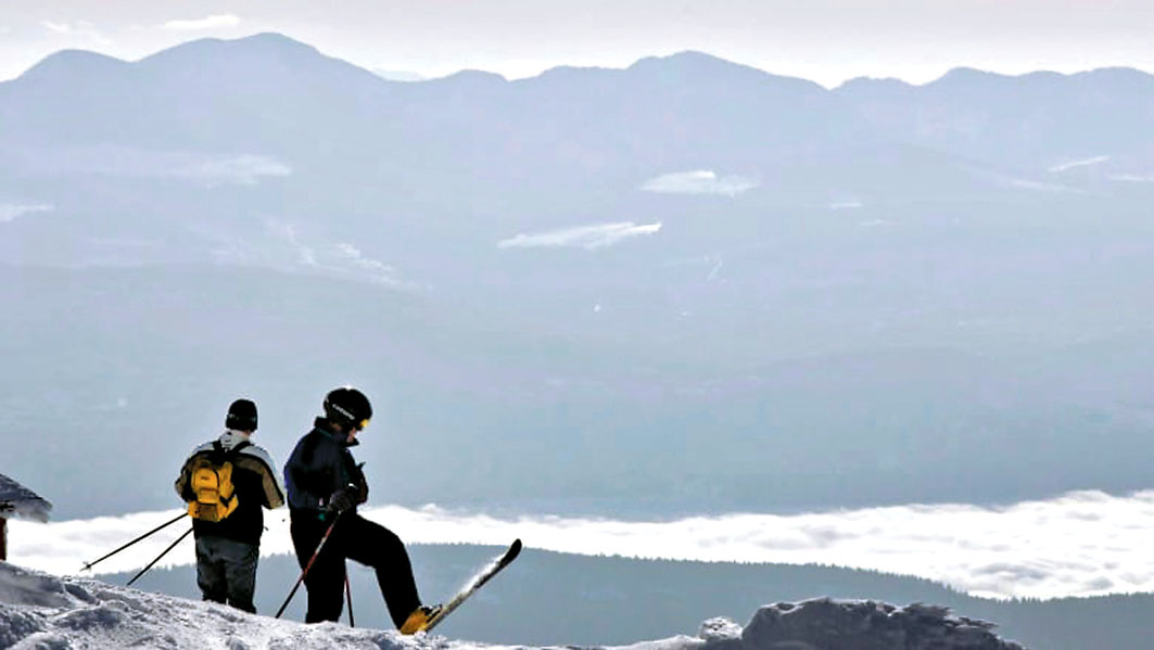 ■位于基隆拿附近的大白山滑雪场。CBC