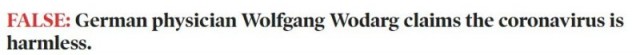 谣言：德国医�专家称新冠病毒无害