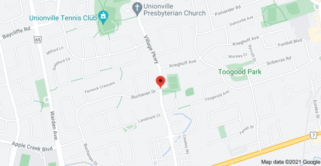Map of Village Pkwy & Buchanan Dr, Markham, ON L3R 4H5