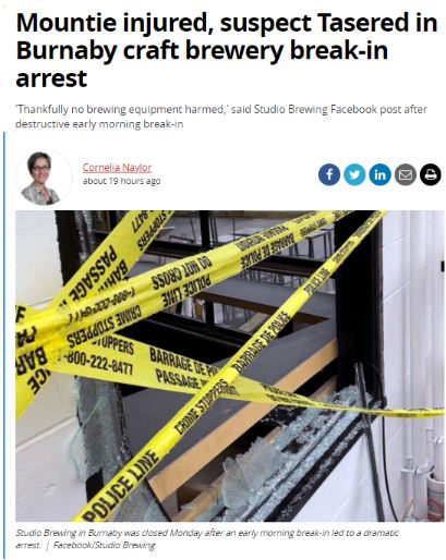 震惊！BC突发多起袭警案 挥刀割脸满地是血