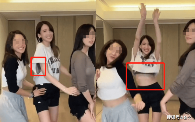 林志颖老婆豪宅内�舞！动作太大露出内�，身材太瘦腰上骨头突出_陈若仪_画面_开心