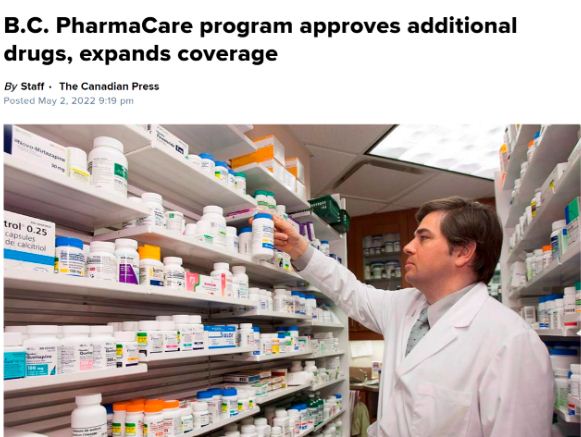 BC省药物公平补贴计划扩大范围 这些药都能报销
