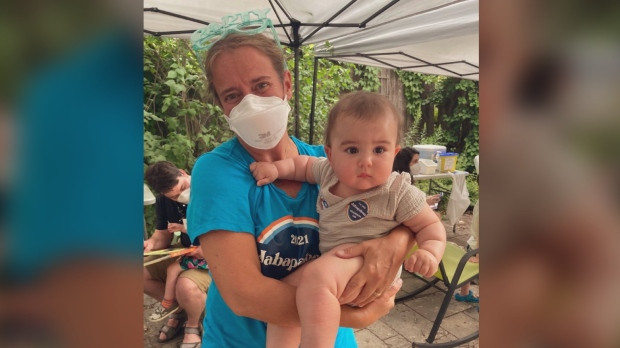 Dr. Nili Kaplan-Myrth and baby