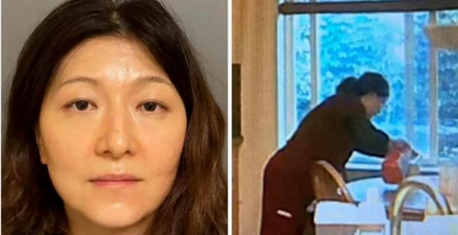 华裔女医生毒杀丈夫视频曝光，竟往水里倒这个