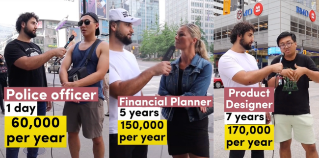 采访：多伦多人都赚多少钱？华裔小哥的回答亮了