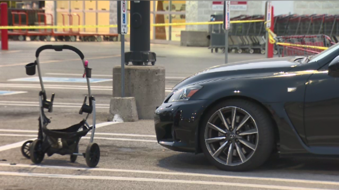 A mother and her daughter were struck in a Costco parking lot on Saturday September 10, 2022 (Joel Merritt/CTV News London)