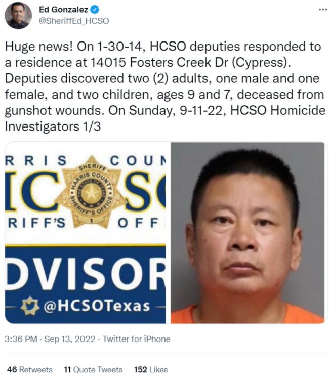 八年后终有结果！震撼华人社会的灭门案凶嫌被捕