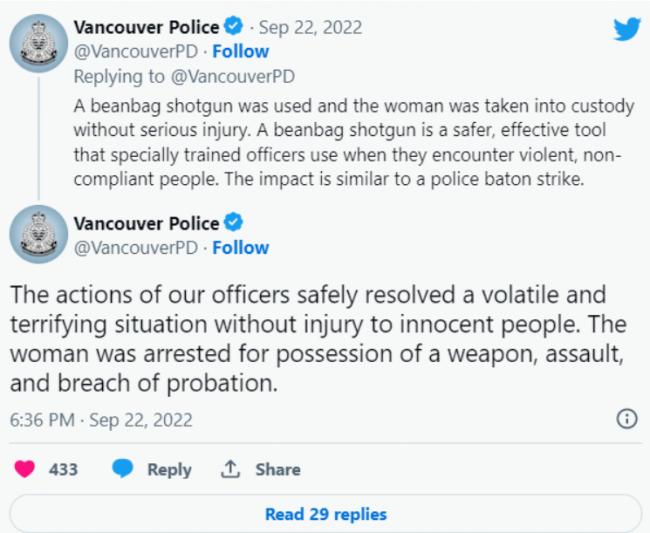 突发！列治文2人被刀刺 就在骑警总部旁
