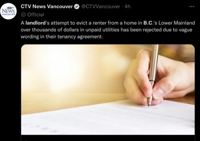 列治文房东白白损失00  就因合同少一句话