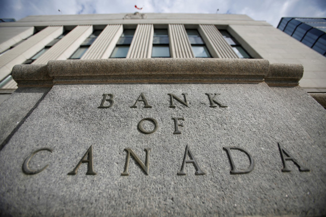 A sign is pictured outside the Bank of Canada building in Ottawa