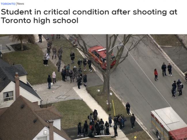 突发！加拿大学校爆枪击 全校封锁疏散 枪手在逃