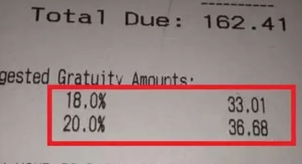 华人超市买东西拒付30%小费，招来怒视！
