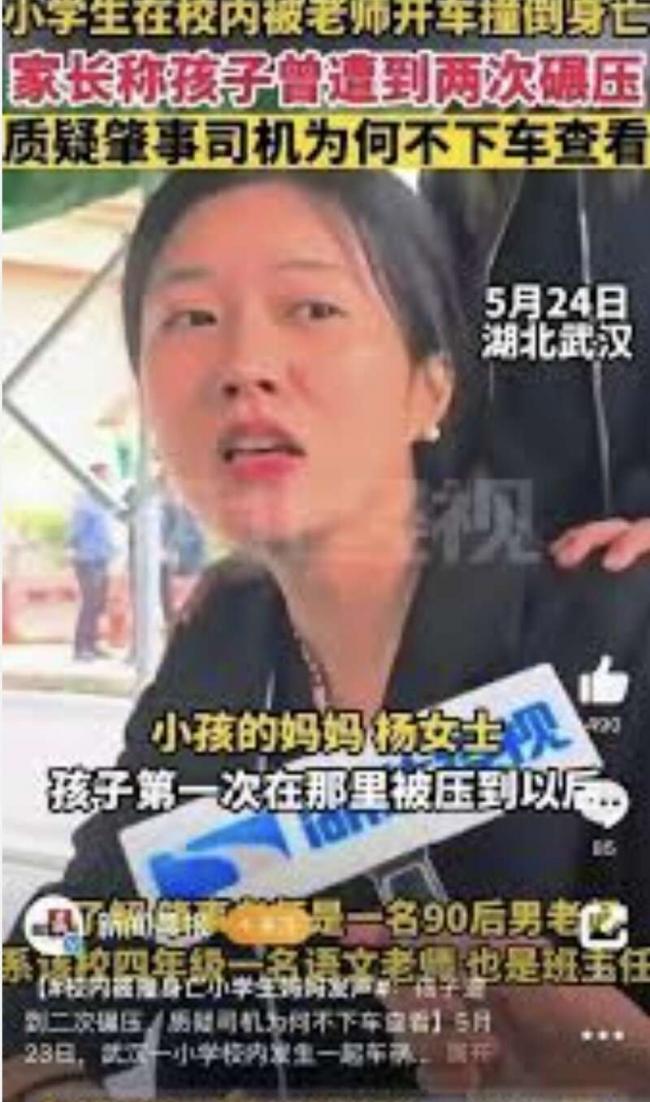 被老师碾死小学生的母亲坠亡 曾因颜值被网暴