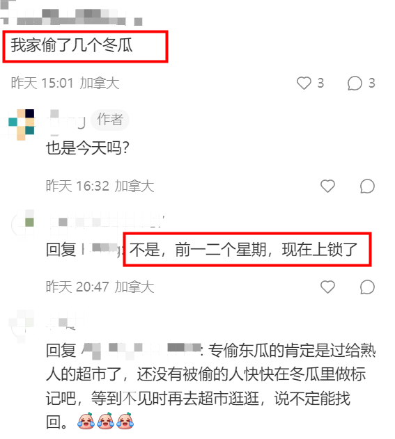 加拿大华人大妈夜闯居民家偷菜 整条街多人中招