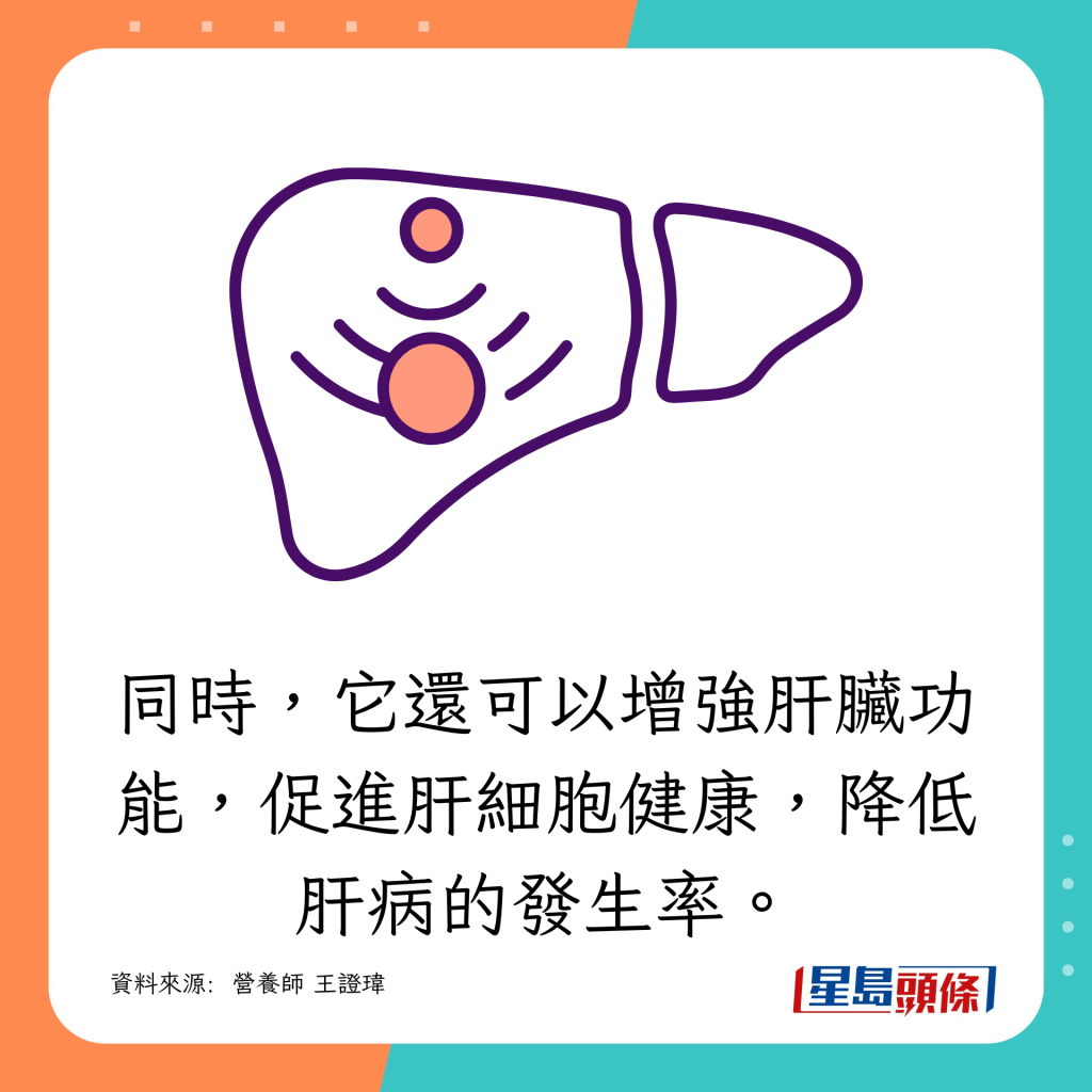 增强肝脏功能,降低肝病的发生率