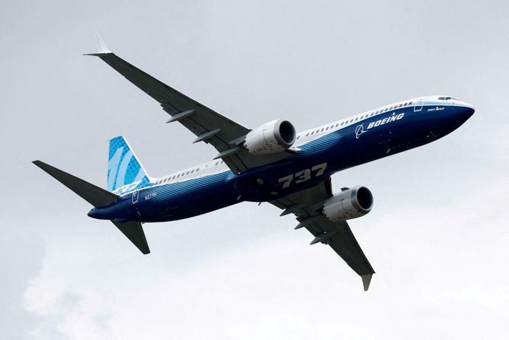 阿拉斯加航空停飞全部波音737- MAX9客机。 路透社示意图