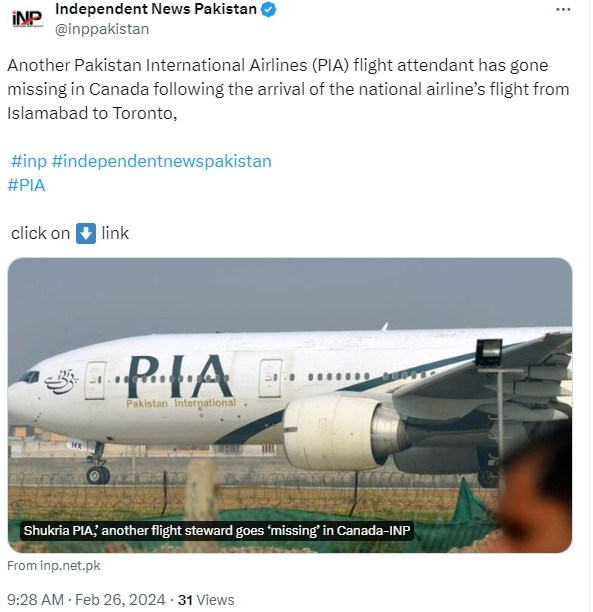 巴航8名空乘抵加后失踪 航司称加拿大法律太宽松