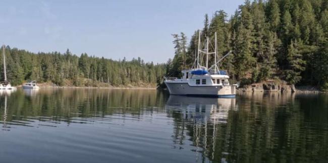 加拿大30岁夫妇卖房买游艇 生活在船上