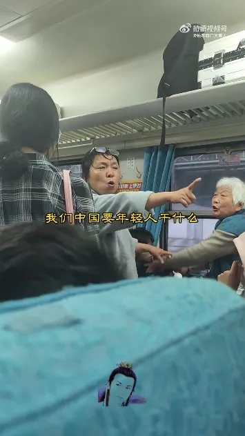 大妈搭车霸位遭拒 大骂"中国要年轻人做什么 吃屎去"