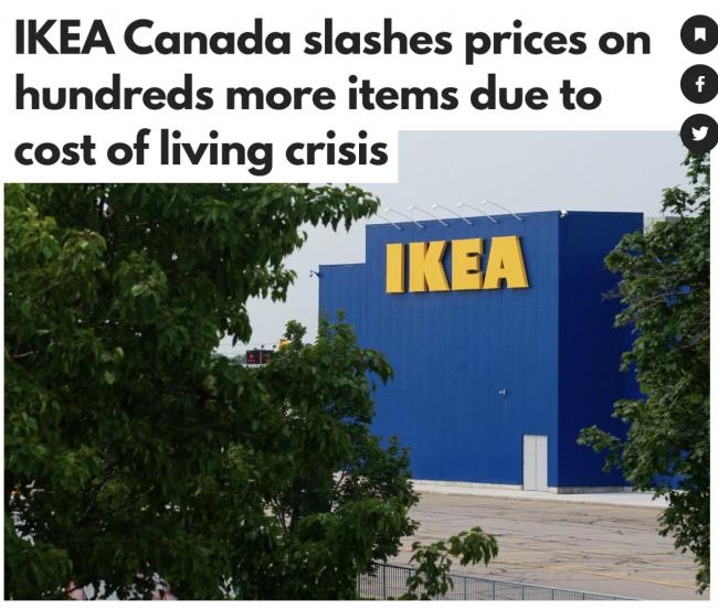IKEA大降价！近2000款网红产品打折 这些全骨折