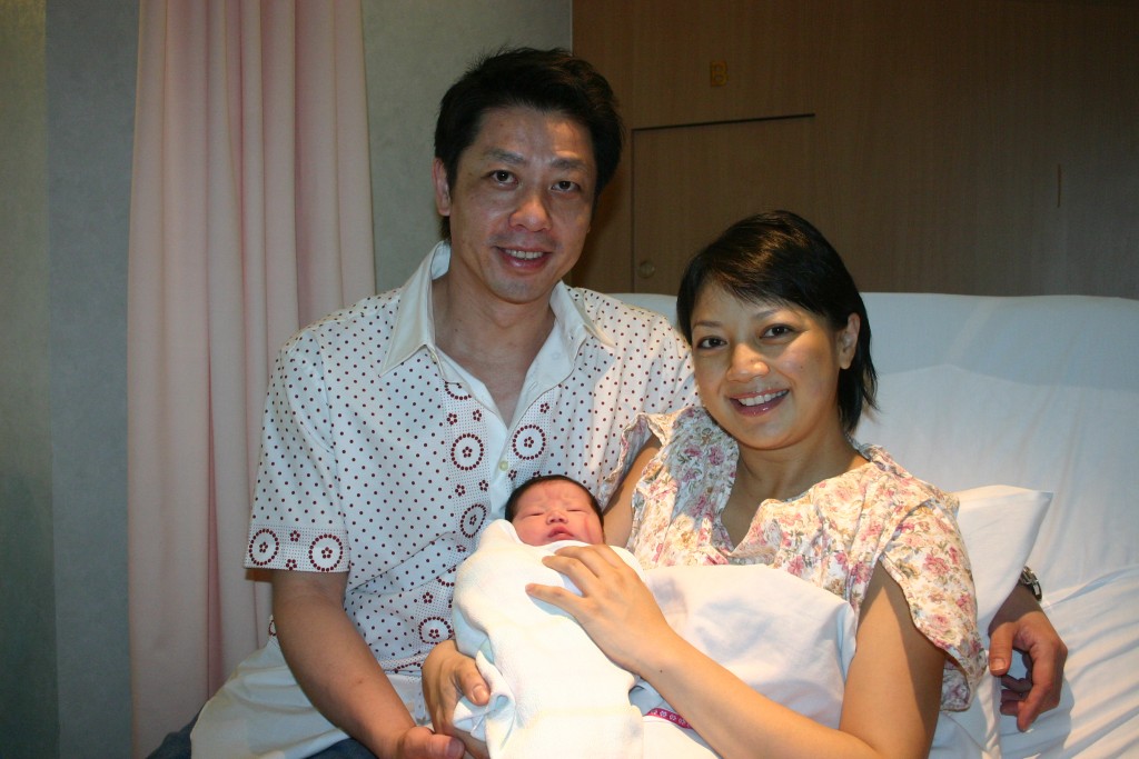 杨婉仪在2005年诞下囡囡Hannah。 杨婉仪在2005年诞下囡囡Hannah。