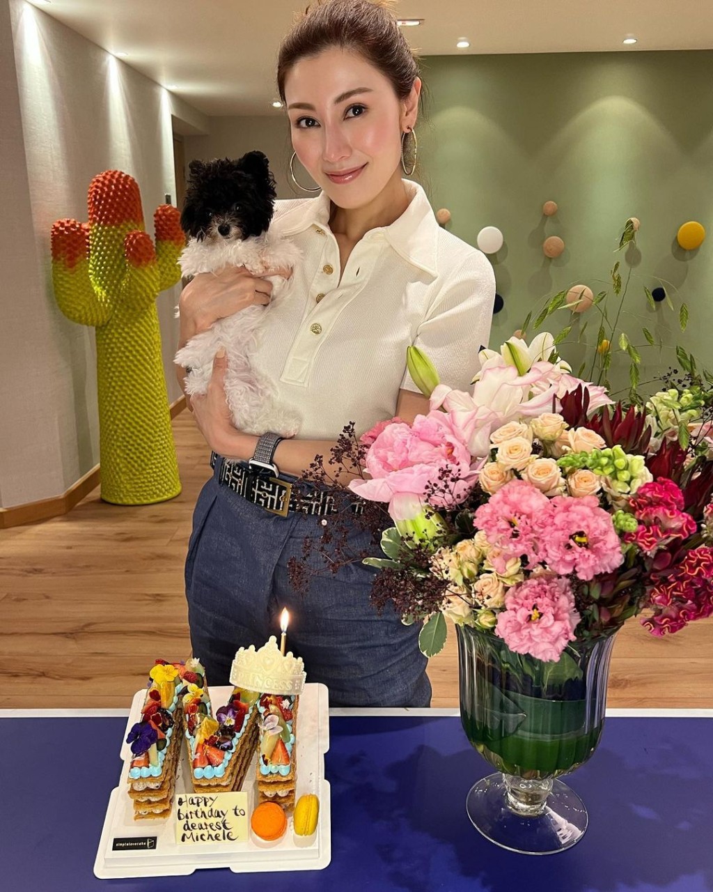 「大美人」李嘉欣每年生日的蛋糕都好别致。 「大美人」李嘉欣每年生日的蛋糕都好别致。