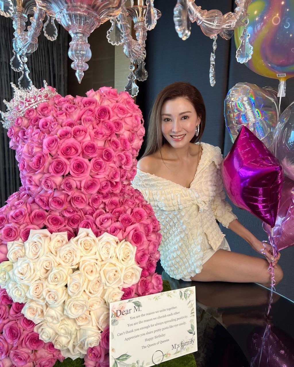 李嘉欣每年生日都好重仪式感。 李嘉欣每年生日都好重仪式感。
