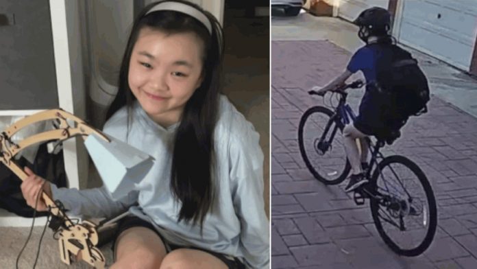 美國加州15歲華裔少女失蹤5日 獨自踩單車離家成最後畫面 图片