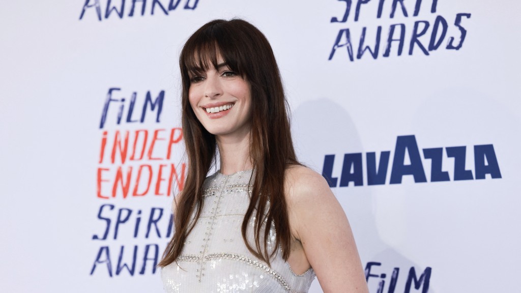荷里活女星安妮夏菲维(Anne Hathaway)。 美联社 荷里活女星安妮夏菲维(Anne Hathaway)。 美联社