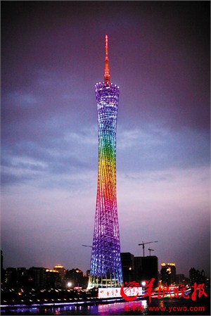 　广州塔，主体高度450米449