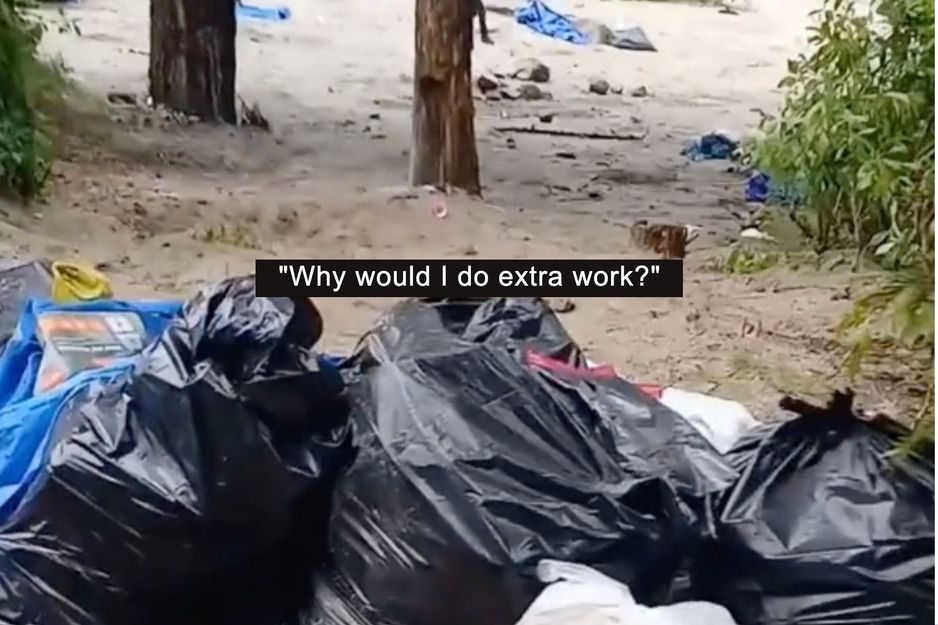 卑诗省毕业生在露营地留下大量垃圾，称“没有空间”