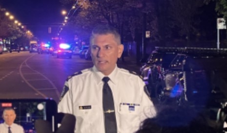文件 -- 温哥华警察局代理局长史蒂夫·赖于2025年4月27日向媒体讲话。 (CityNews 图片 / 本·布格拉)